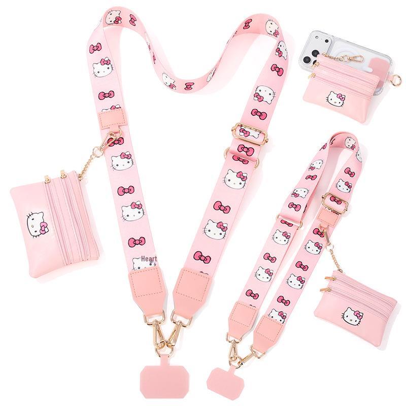 Abnehmbare Handgelenks- und Schulterriemen Handyhalter mit verstellbarem Crossbody und kleiner Tasche