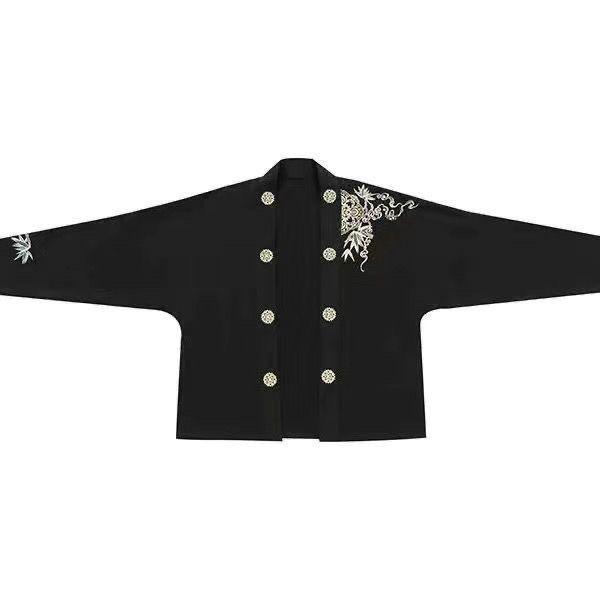 Guofeng Hanfu Set: Green Mamian Skirt & Ming Style Shirt - New Autumn Collection