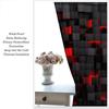 Flat Printing Curtains Abstract Cubes Red Black Art Protecting Privacy Family Party Use Indoor Bedroom Decora Set Of 2 Made Polyester Master Decor