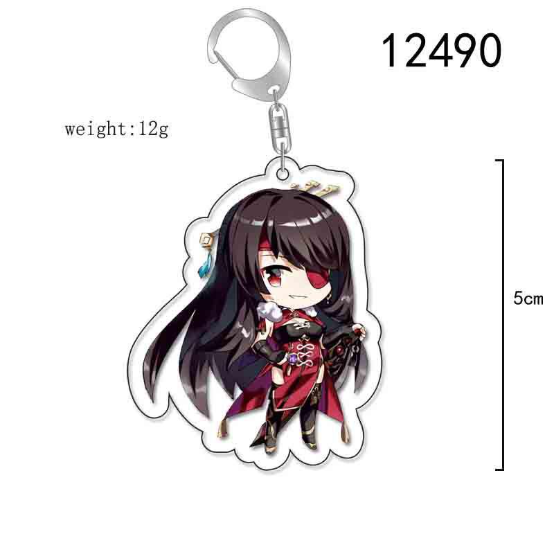 Raiden Shogun & Yae Miko Genshin Impact Acrylic Keychain