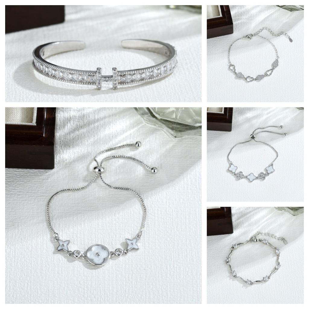 Hot-selling light luxury versatile CD bracelet Mori literary and artistic full diamond Seiko love bracelet