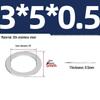 304 Stainless Steel Ultra-Thin Flat Washers - Available in Thickness: 0.1mm, 0.2mm, 0.3mm, 0.5mm