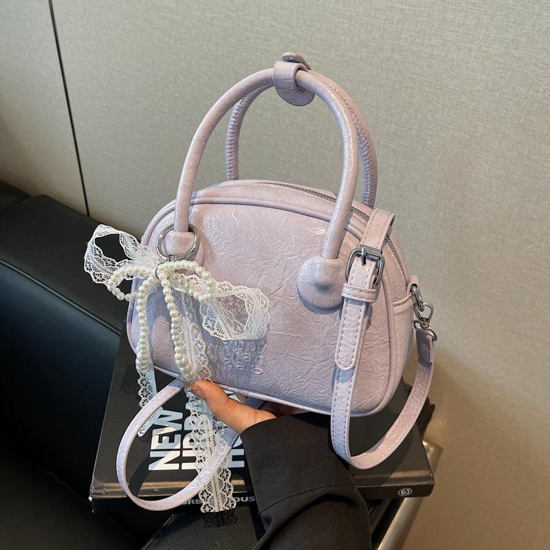 

Summer bag women s new high-end versatile messenger bag fashionable portable work small bag фиолетовый