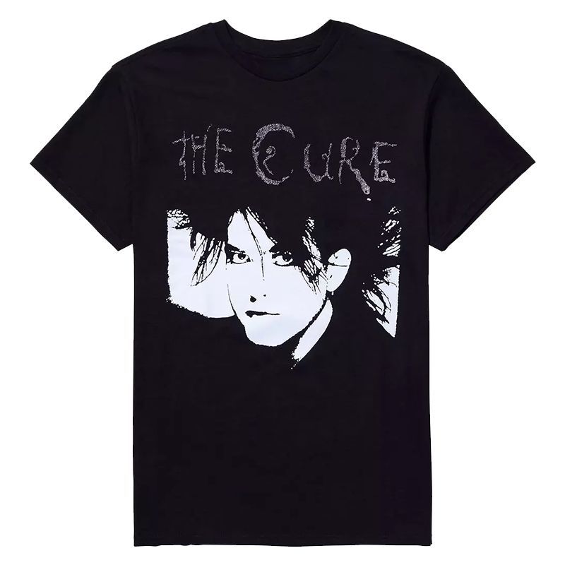 

Футболки The Cure Treatment Band, неформальний рок-панк принт, оверсайз, чиста бавовна, чоловічі та жіночі, з коротким рукавом L