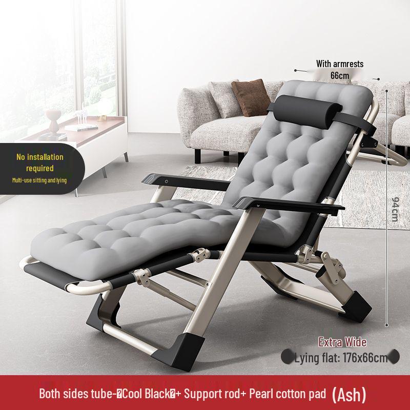 Reclining Foldable Lounge Chair for Napping, Office, or Home Use