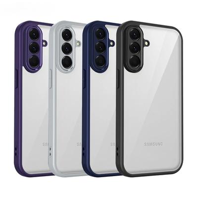 Przezroczyste Silikonowe Etui Dla Samsunga Galaxy A17 A07 A56 A36 A26 A16 A55 A35 A15 A05 PC Tył TPU Bumper Odporny na Wstrząsy Pokrowiec na Telefon