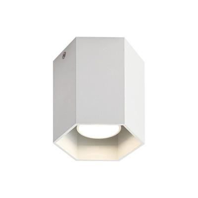 Surface-mounted Spotlight Ceiling Light - NETTLIFE - GU10 - 1 Bulb - White - Modern Metal