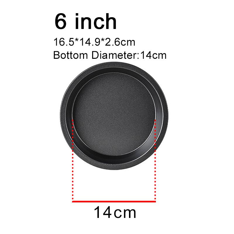 

6/8/9/10 дюймовая Круглая Тарелка для Пиццы Углеродистая Сталь Антипригарная Форма для Выпечки Пиццы Оборудование для Выпечки для Дома Коммерческое Кухонное Снабжение ZYF