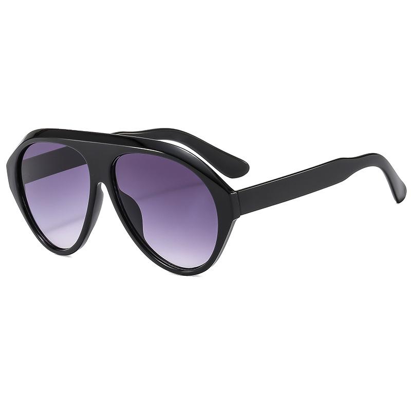Simple Sunglasses, Large Frame Light Board Versatile Toad Glasses, Multi-Color Classic Pilot Glasses