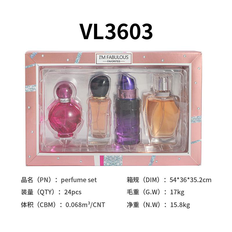 Ladies perfume christmas gift box fruity notes feminine perfumes