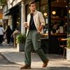 Men's Casual Cargo Pants Straight Leg Long Pants for Everyday Wear