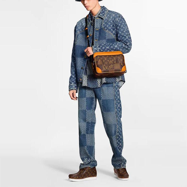 LOUIS VUITTON x Nigo Denim Jacket Men's Navy 1A7YD6