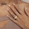 Knuckle Ring Lady Magnetic Adjustable Opening Design Polished Smooth Electroplated