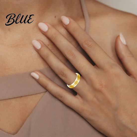 Knuckle Ring Lady Magnetic Adjustable Opening Design Polished Smooth Electroplated