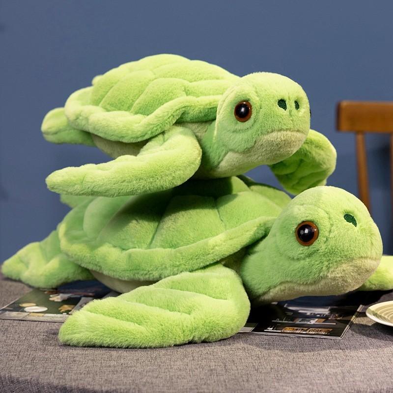 Green Turtle Sea Plush Toy Stuffed Animal Doll Cute Decoration Children Gifts