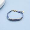Ethnic Style Personalized Trendy Gold Plated Zircon Flower Design Stainless Steel Luxury-Style Retro Fashion Women's Bracelet