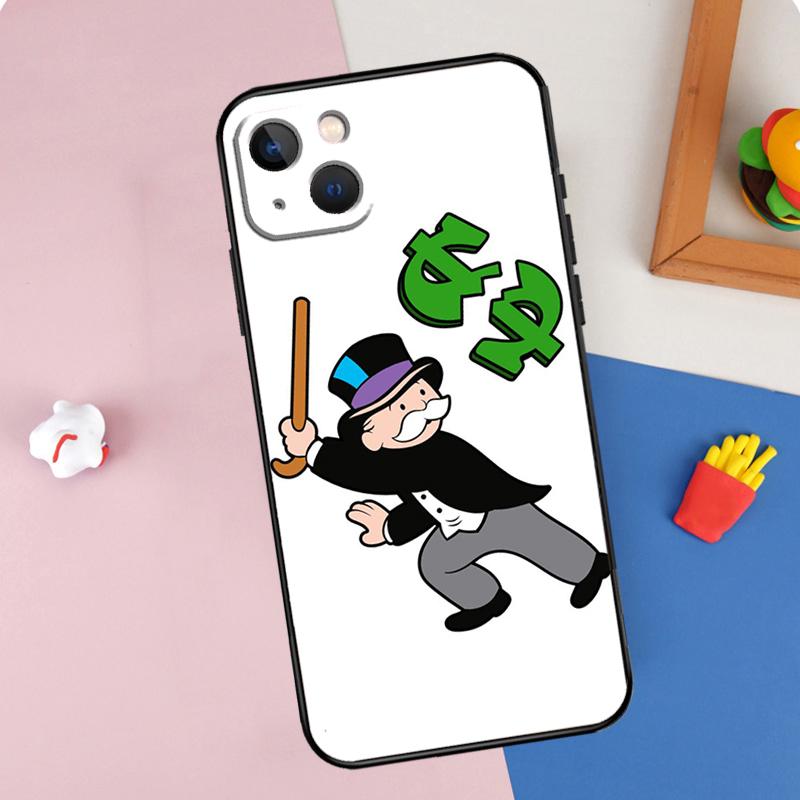 Monopolys Money Dollars Phone Case For iPhone 16 Pro Max 11 12 13 Mini 14 15 Pro Max XR 16e 15 16 Plus Cover Shell