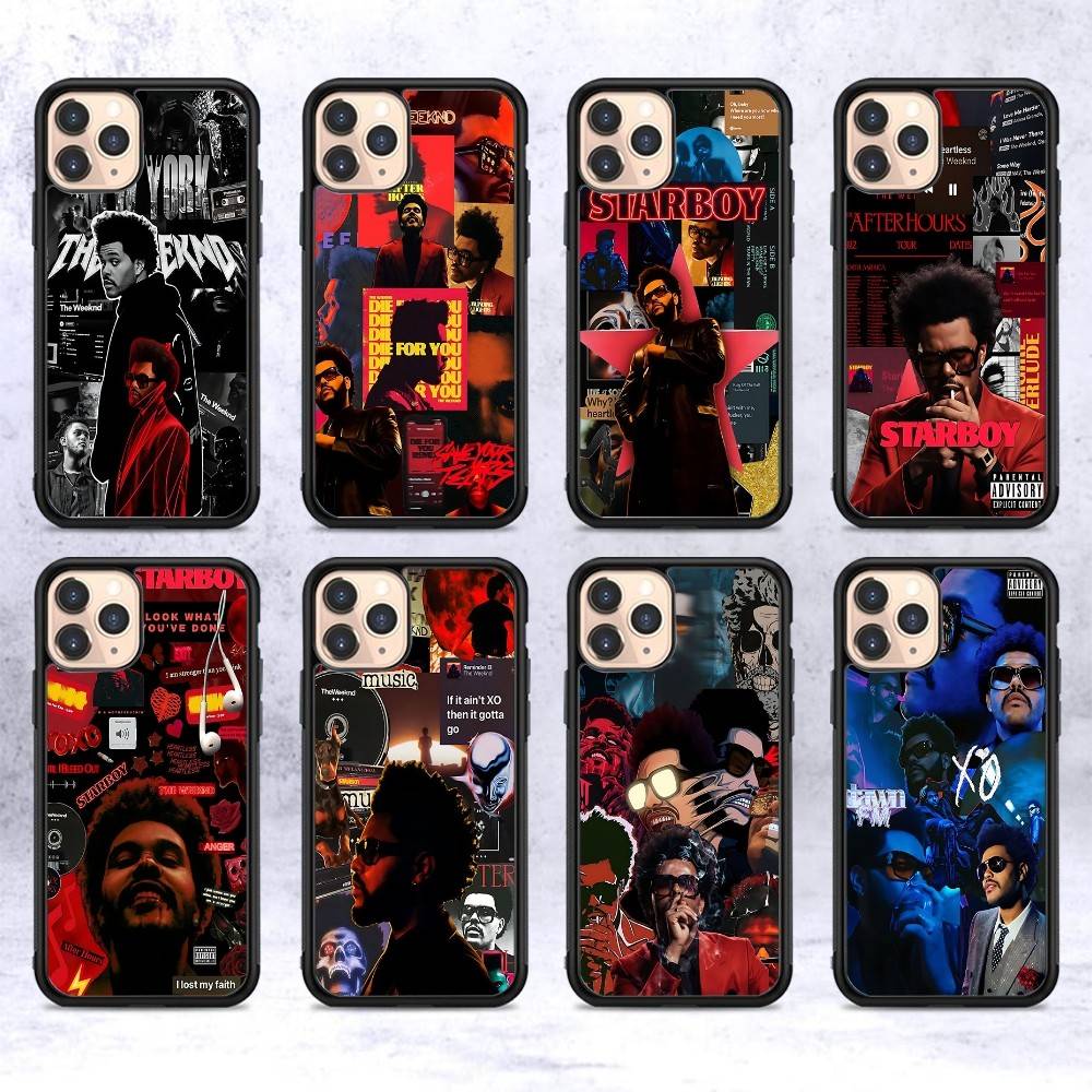 Popular Hip Hop Rapper The Weeknd For IPhone 17 16 15 14 13 Pro 12 11 Pro Max Hard PC+TPU Phone Cases Back Cover