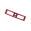 Red Carbon Fiber Warning Light Frame Cover Trim For Mercedes-Benz W203 2005-2007