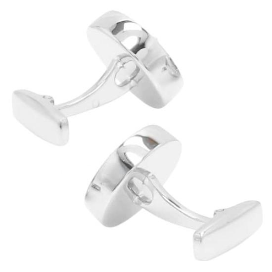 Mila Schon Blue Crystal Glass Cufflinks and Tie Clip Set (msc10412st)