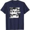 Manga Girl Eyes Panel Art Tshirt Graphic Tee Cool Japanese Text Print Casual Crew Neck Top