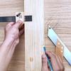 Professional Woodworking Measuring Tool Multifunction Graduated Scale Ruler Corrosion Resistant Design