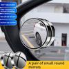 2x 360 Degree Adjustable Blind Spot Mirror Car Auxiliary Rearview Convex M D3P7