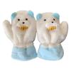 Hanging Rope Winter Plush Earflap Eat Fish Plush Scarf Glove Set Bear Earmuff Scarf  Cycling