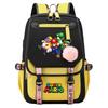 Super Printed Usb Teen Student School Bag Men'S And Women'S Casual Webbing Flip Backpack
