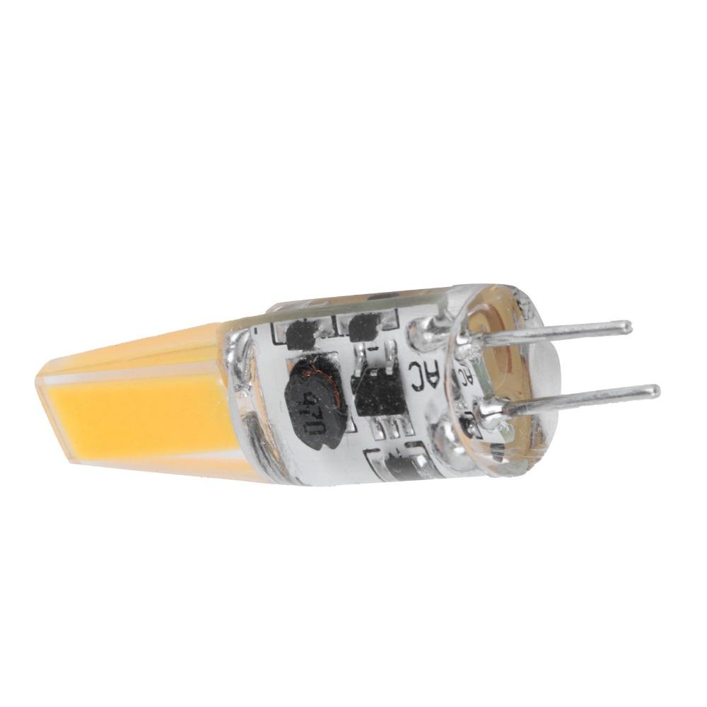 2PCS Warm White 3000K G4 LED Bulb AC/DC12V COB Chip Bulb Dimmable Light Bulb Under Cabinet Lighting