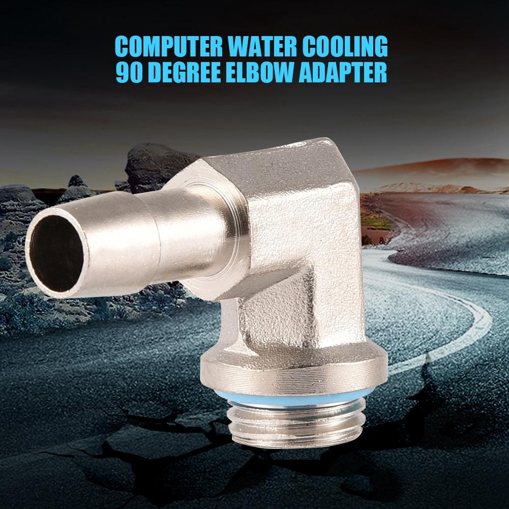 2pcs G1 4 90 Degree Elbow Hose Adapter for Computer Water Cooling System