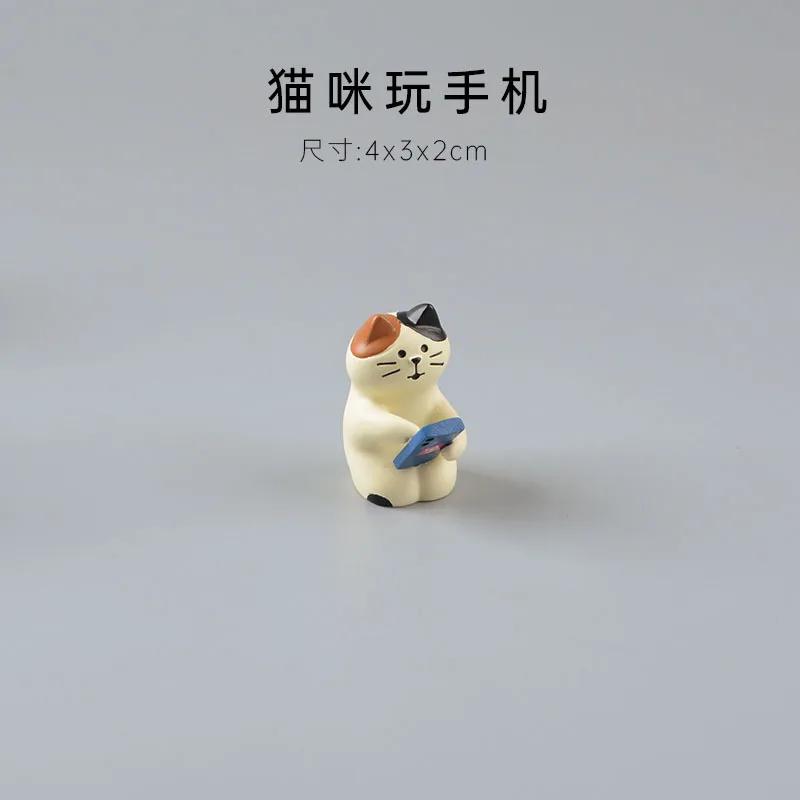 Cute Cartoon Cat Frog Bear Yellow Chair Computer Model Office Ornament Mini Home Decor Crafts Accessories Desktop Figurines Gift