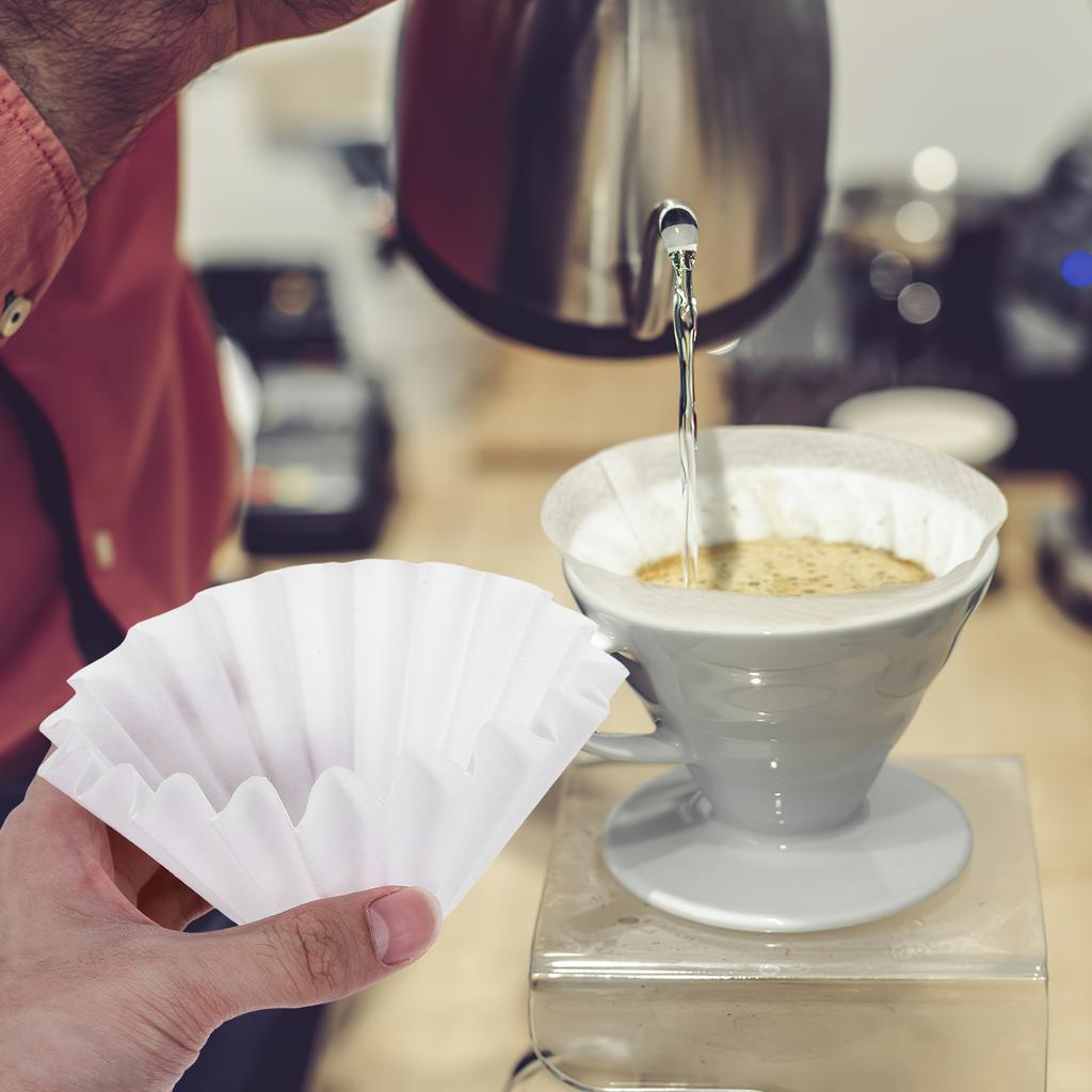 Filters Coffee Pot 50pcs Drip Type Hand-brewed Paper Cake Bowl Cup Machine Espresso Machines Powder Filtering Cups Travel