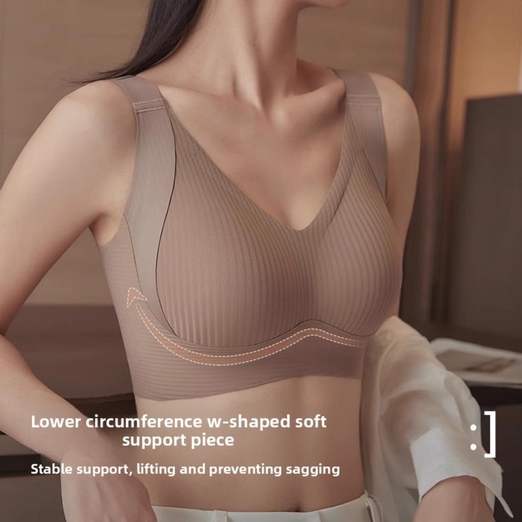 Women's New Seamless Minimizer Bra, Plus Size Adjustable Underwear, Anti-Sagging Side Support Full Coverage Smoothing Everyday Bra