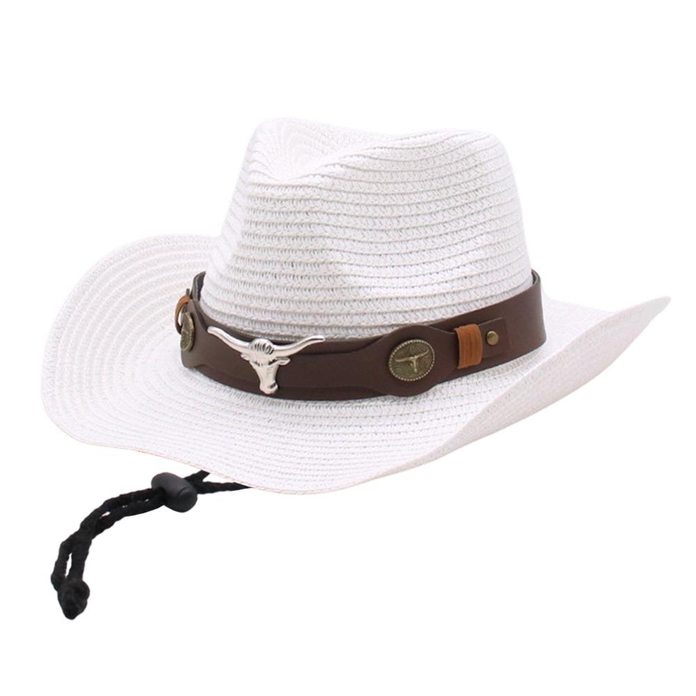 Summer Straw Cap Wide Brim Sun Hat Casual Beach Panama Hat