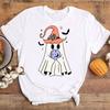Halloween Unisexs Shirt Cute Halloween Ghost Shirt Halloween Party ShirtUnisex Summer Round Neck Tee Shirt Femme TShirts