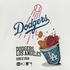 New Era Mlb La Dodgers Cheering Food T shirT Off whiTe 14536500