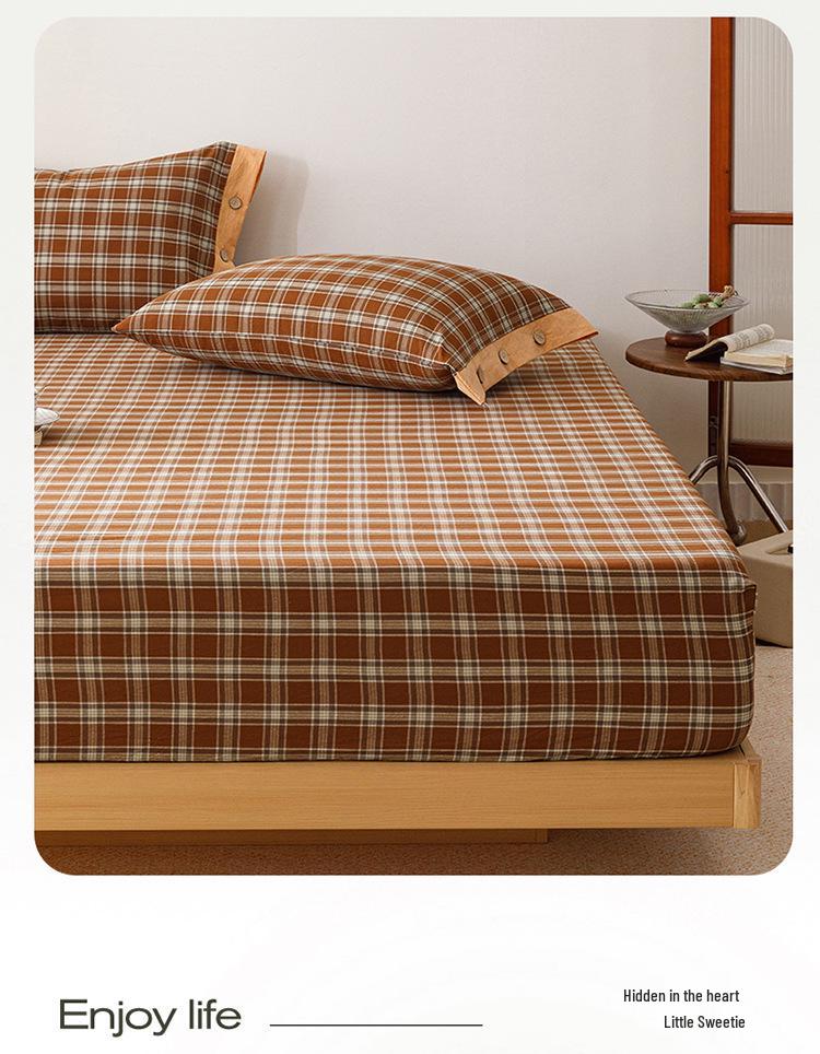 Cotton Fitted Sheet: Soft, Skin-Friendly, Moisture-Absorbing, Sweat-Wicking, Machine Washable Mattress Protector