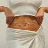 Beach Resort Wind Starfish Shell Fish Tail Waist Chain, Sexy Spice Girl Beaded Elastic Waist