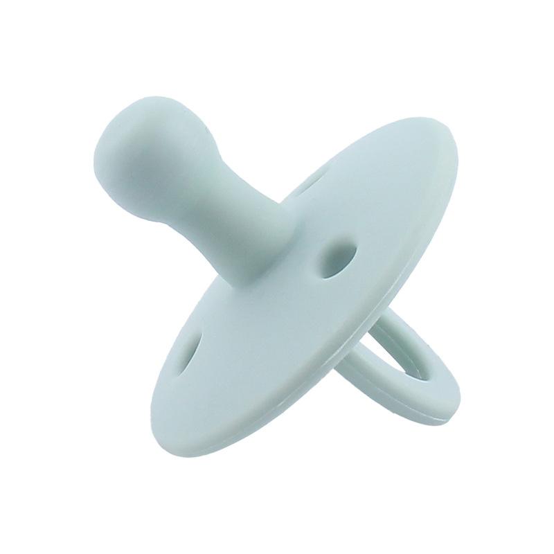 

Baby Silicone Pacifier Safe Food Grade Teether Newborn Soother Solid Color Dummies Silicone Nipple For Baby Chew Accessories