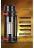304 Stainless Steel Insulated Thermos Flask - Large Capacity Portable Wide Mouth Water Bottle for Outdoor Travel