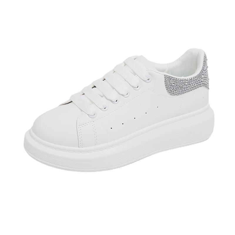 Summer new breathable little white shoes female students platform versatile casual sports board shoes 1