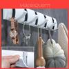 Ganci adesivi da parete in alluminio, moderni ed eleganti, colore bianco latte, diverse opzioni