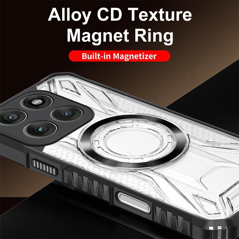 Coque Armure Antichoc Magsafe Pour Téléphone Pour Motorola Edge 60 50 Fusion Militaire Hybride Transparent Pour Moto Edge 60 50 Pro