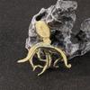 Y3NA Antique Brasses Octopuses Sculpture Functional as Bookend and Paperweight Ornament