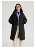 Women's Over-the-Knee Hooded Quilted Down Jacket – Thick, Loose, Versatile, Mid-Length Fashion Coat