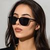 Fashion Square Sunglasses Women Retro Vintage Cat Eye Designer Shades Black Sun Glasses Female Driving Oculos De Sol