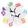 10pcs Golf Iron Head Cover with Large Color Number Waterproof Neoprene Golf Iron Club Headcover Set White