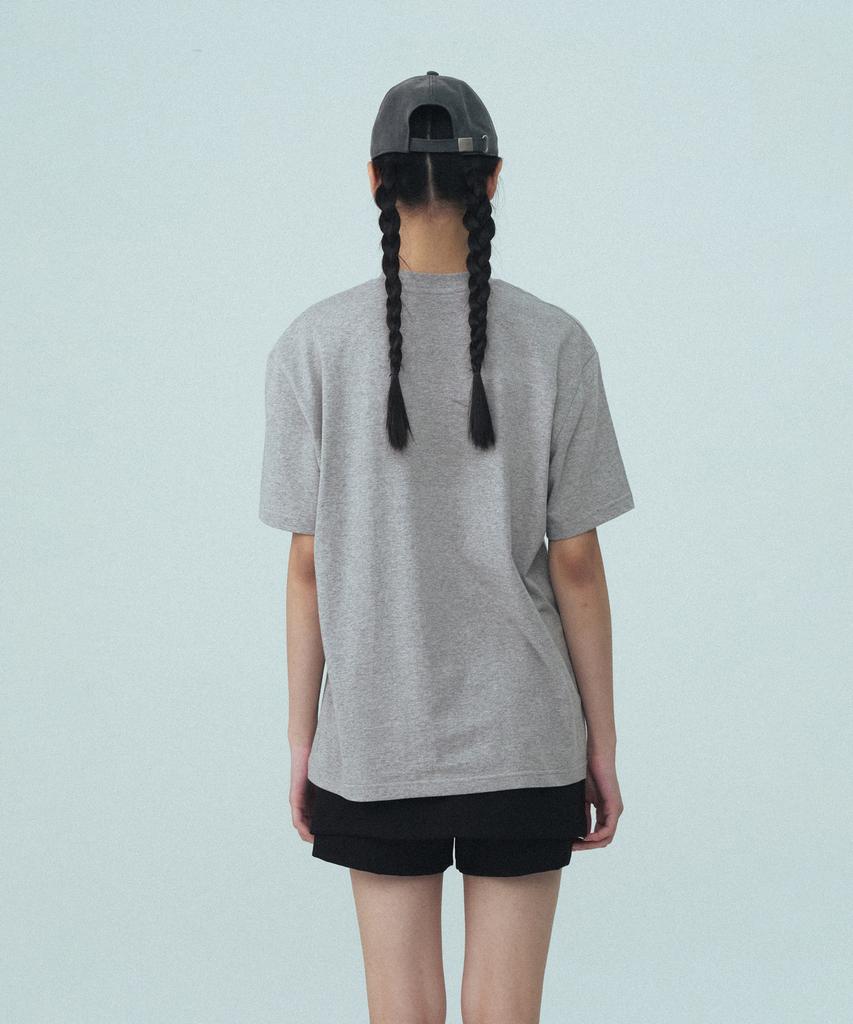 REST&RECREATION Oversized Wave Logo T-Shirt - Gray