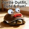 Frogs Styles Pet Turtles Clothing Elastics Fabric Machine Washable Knitted Frogs Costume For Reptiles Lover